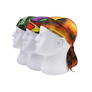Durag Du-rag Headwear Head Wrap Skull Cap Doo Do Rag Pirate Sport Bandana Headband Beanie Hat