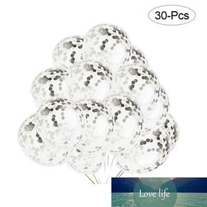30Pcs/lot Clear Balloons Silver Sequins Star Foil Confetti Transparent Balloons Happy Birthday Baby Shower Wedding Party Decor Factory price expert design Quality