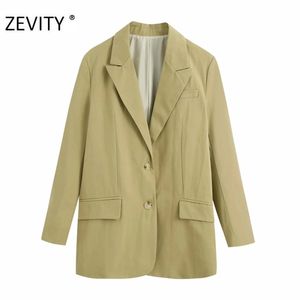 women fashion vacation style leisure blazer female notched collar long sleeve causal stylish outwear coat tops CT583 210420