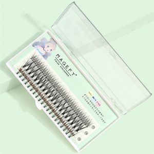 DIY Расширение ресниц Индивидуальный кластер пушистых ложных ресниц смешивания длиной прививки поддельные ресницы натуральный инструмент для макияжа