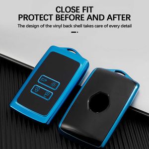 1 pcs TPU 4 Bottoni Caso Chiave A Distanza Dell'automobile Per Renault Ridjar Megane Capturer Koleos Logan Copertura Portachiavi Proteggere Accessori Borsette