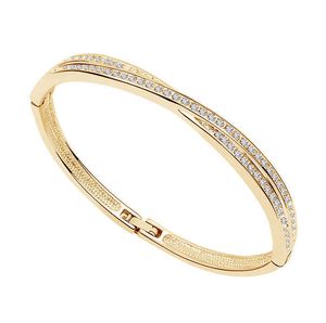 Aaaa + rhinestones cirkel manschett x armband bangle mode smycken dropshipping charms sommar tjej söt romantisk älskare presentkvalitet Q0719