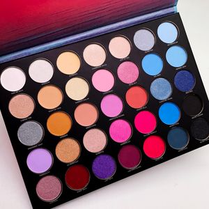 Nyaste 35 färger Ögonskugga Sweet Oasis Palette Makeup Eye Shadow Naken Shimmer Matte Eyeshadows 35s Paletter Kosmetika