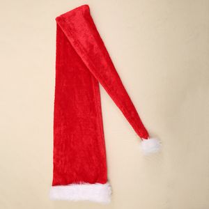 Super Long Adult Red Caps Santa Christmas Party 155cm Years Navidad Cap Non-woven Fabric Hat For Decor