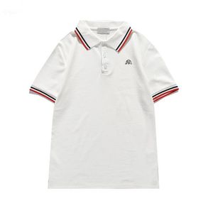 Letnie męskie koszulki bawełniane koszule jednokolorowe koszulki polo z krótkim rękawem topy szczupła oddychająca męska moda uliczna męskie koszulki rozmiar US M-XXL ubrania ULGL