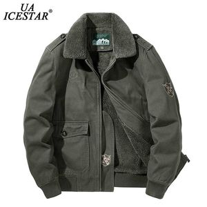 UAICESTAR Brand Winter Jacket Men Warm Thicken Fleece Fashion Casual Coat Large Size Clothing M-5XL Windbreaker Men's Jackets 211217