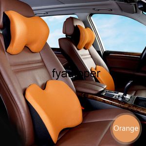Car Seat Headrest Travel Rest Neck Pillow Seat Auto Memory Space Cotton Head Support Cushion Cover Lumbar Pillow Car Accessories