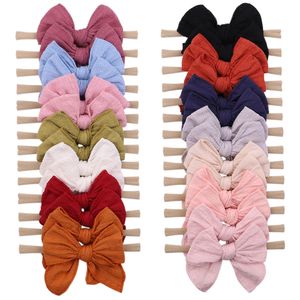 1 Stück Feste Baby Stirnband Neugeborene Baby Bögen Haarband Turban Infant Kopf Band Headwear Hairband Für Mädchen Kinder Haarschmuck