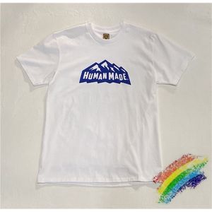 Snow Mountain Polar Bear Printing HUMAN MADE T shirt Men Women 1:1 Best Quality Top Tees Skateboard t-shirt X0628
