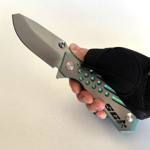 Begränsad anpassad version Rogue Shark SCK Tung Folding Kniv Slipning S35VN Blade Bländande Titan Knivar Utomhus EDC Självförsvar Taktisk Jakt Camping Verktyg