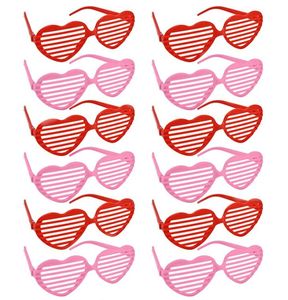 Shutter-Brille für Kinder und Erwachsene, Party-Dekoration, Kunststoff, herzförmige Partygeschenke, Brillen, Valentinstag, Urlaub, Geburtstag, Atmosphäre