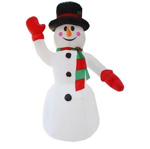 Party Decoration Glowing Huge Christmas Inflatable Snowman Campfire Camping LED Lights Outdoor Indoor Lighted For Holiday Lawn Yard Decor 7.