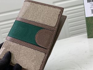 Original Luxury G Word Bags Passportpaket Kvinnlig designer Coin Purse Damläder Diagonal Span Wallet Credit Holder Bag With258C