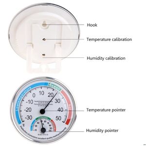 Inländisches analoges Thermometer-Hygrometer-Temperatur-Feuchtigkeits-Monitor-Messgerät