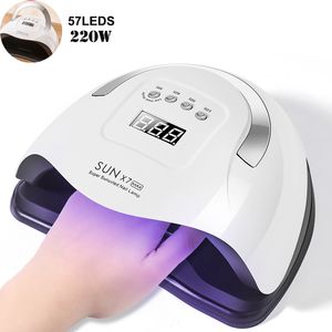 Wholesale led gel curing lamp professional resale online - Professional Gel Lacquer Dryer Machine UV Curing Light Pedicure Manicure s SUN X7max LED Nail Lamp