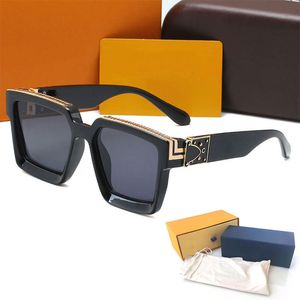 wholesale good quality Luxury Mens Sunglasses Gradient Metal hinge Designer Glasses Fashion Womens UV protection eyeglass with Original boxs glitter2009