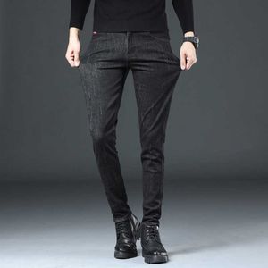 Skinny Jeans Men Slim Fit Denym Joggers Stretch Male Jean Pencil Spodnie Niebieskie męskie Jeans Moda Casual Hombre Nowy X0621