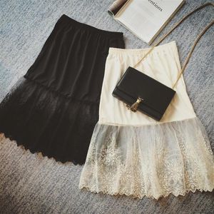 Petticoat Slip Für Damen großhandel-Damensekeln SECONNE NOW HALB SLIP Zoll Spitze Unterkirt Petticoat Röcke