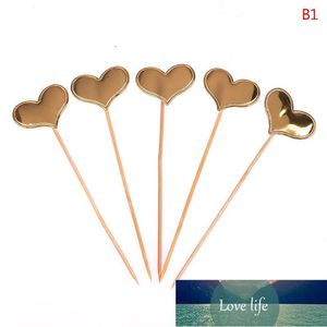 Mini Heart Star Cupcake Toppers Birthday Cake Topper Decorazione Picks Decorazioni per feste di matrimonio Baby Shower Favor 5/9 / 10pcs