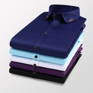 2022 camicia estiva casual elegante uomo manica corta colletto rovesciato camicie eleganti da uomo d'affari antirughe cura facile