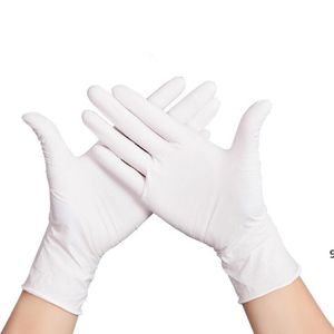 Одноразовые нитриловые перчатки 9-дюймовые порошковые конопляные пальцы пальца нитриловые перчатки салон бытовые перчатки универсальные для левой и правой руки CCE10170