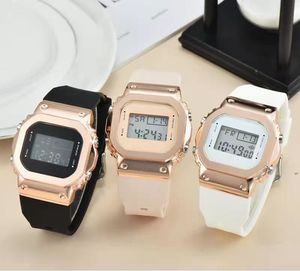 Brand Watches Men Women LED Digital Display Multifunction Rubber Strap Wrist Watch GA53