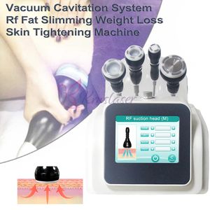 Portable 80KHz Ultrasonic Cavitation Vacuum RF Slimming Machine For Face And Body With 4 Handles Fat Reduction Wrinkle Removal