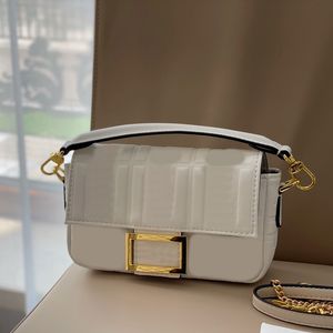 Crossbody Bags Mini Baguette Handbags Purse Chain Shoulder Bag Fashion Full Letter Genuine Leather Flap Golden Hasp Handle Tote Removable Strap