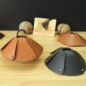 Lamp Covers & Shades Vintage Lampshade Simple And Classic Warm Atmosphere Decorative Light LED Spotlight Protective Cover Leather