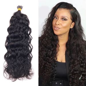 Wholesale nano hair color for sale - Group buy Water Wave Nano Ring Hair Extensions Brazilian Remy Human Hairs Natural Color Strands Per Set For Women