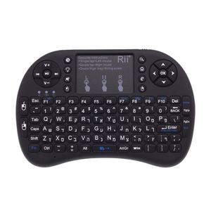Hebrew Keyboard Original Rii i8+ Backlit 2.4GHz Mini Wireless Keyboard with TouchPad for Android TV Box/Mini PC/Laptop
