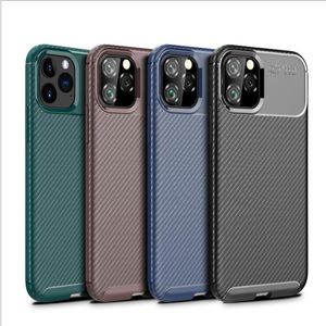 Obudowy z włókna węglowego dla iPhone'a 15 14 13 12 Case Mini SE 11 Pro Max X XR XS Galaxy S21 Uwaga 20 Miękka ochronna okładka zderzaka