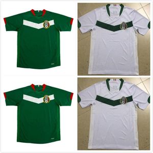 Meksyk 2006 Soccer Jerseys Retro Bramkarz Vintage Koszule Piłki Nożnej Green Home Away White Black Red Blanco H.Sanchez Hernandez Najwyższej jakości