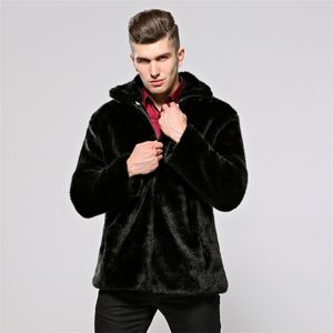 Cappotto di pelliccia Haining da uomo coreano di grandi dimensioni autunno e inverno addensato Cappotto di pelliccia imitazione visone da uomo 211207