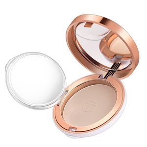 Face Almofada Compact Setting Acabamento Pó De Pó De Controle de Óleo 3 Cores Matte Liso Acabamento Concealer Maquiagem Pó Pressionado