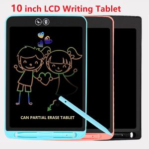 wholesale Tavolo da disegno LCD colorato portatile da 10 pollici Semplicità Blocchi per scrittura a mano grafica cancellabili localmente per regalo