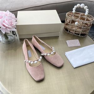 Sandals Women Ballet Flats Classic Shoes Fashion Luxury Square Head Head Brand Shallow Mouth Flat Casual Shoe