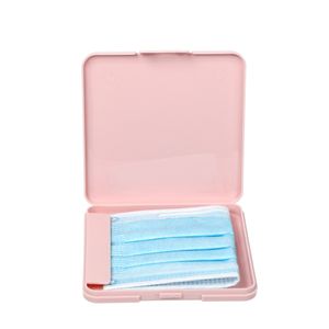 Portable Dust-Proof Moisture-Proof Mask Organizer Storage Box Holder Multiple Colors Random Mix