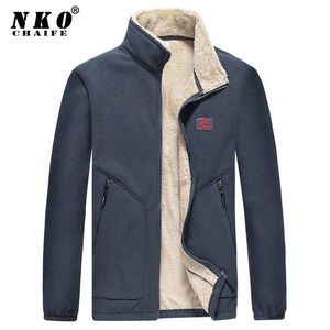 CHAIFENKO Men Fleece Jackets Winter Thick Warm Tactical Army Parka Coat Spring Casual Bomber Military 211110