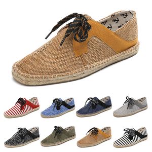 canvas shoes breathable straw hemp rope mens womens big size 36-44 eur fashion Breathable comfortable black white green Casual nine 21