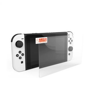 9H gehärtetes Glas Displayschutzfolie für Nintendo Switch OLED 100 Stück/Los KEIN EINZELHANDELSPAKET