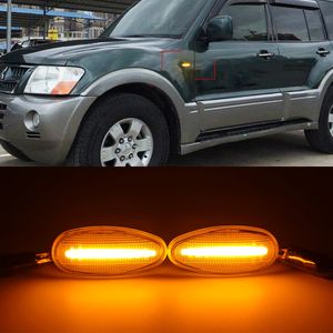 1 Conjunto Para Mitsubishi Pajero Sport K9 Galant Outlander Lancer Freeca I-Miev LED Luzes Marcadoras Laterais Dinâmicas Seta Lâmpadas Sinalizadoras