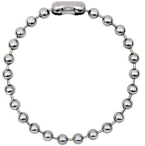 10mm extra stort silver rostfritt stål bollkedja mens halsband - vilken längd 16-32 tum