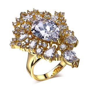Bröllopsringar Fashion Cubic Zircon Finger Ring High Quality For Women Free Transport Romantic Forever Love