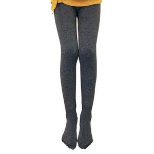 Sportsokken Winter Dansen Voor Meisjes 6-12 Oud-studenten Houd Warm Fleece Panty Zwart Grijs Wit Huidskleur Slanke Kousen