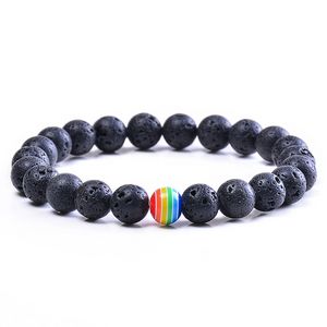 Atualize arco -íris sórcio de pedra natural fios de pulseira Tigre Eye Eye Turquesa Laa Bracelets Branquetas Boleteira Homens Homens Moda Jóias de Moda e Sandy