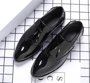 White Green Black Cowhide Men Shoes Work Wear Style Round Toe Soft-Sole Wedding Fashion Oxfords Homme