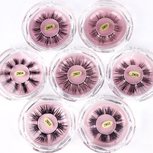 Natural Comfortable 3D Segmented False Eyelashes Soft Light Handmade Reusable Fake Lashes Needn't to Cut Thick Curly & Crisscross 7 Models DHL Free Makeup For Eyes