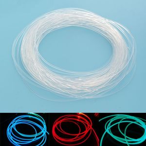 PMMA 1M Sida Glow Optisk Fiber Kabelbelysning 1,5 / 2/3 / 4mm Diameter Bil Optisk Kabel Taklampor Ljus Party Light Decoration