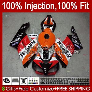 OEM'ler için Honda CBR 1000 CBR1000 RR CC 04-05 Vücut 52NO.136 CBR 1000RR Repsol Turuncu 1000cc CBR1000RR 04 05 Çizim CBR-1000 2004 2005 Enjeksiyon Kalıp Kalıcı Kiti